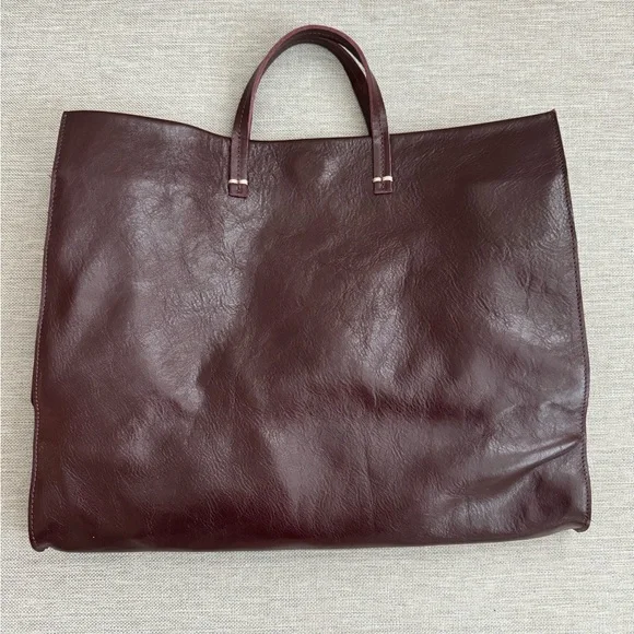 NWT Clare V Simple Tote Plum - Picture 2 of 6